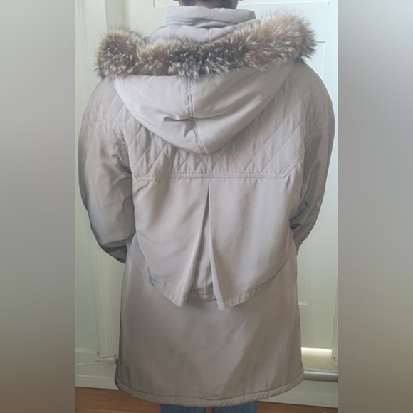 Vintage Sequence hooded coat/long jacket - Picture 2 of 2